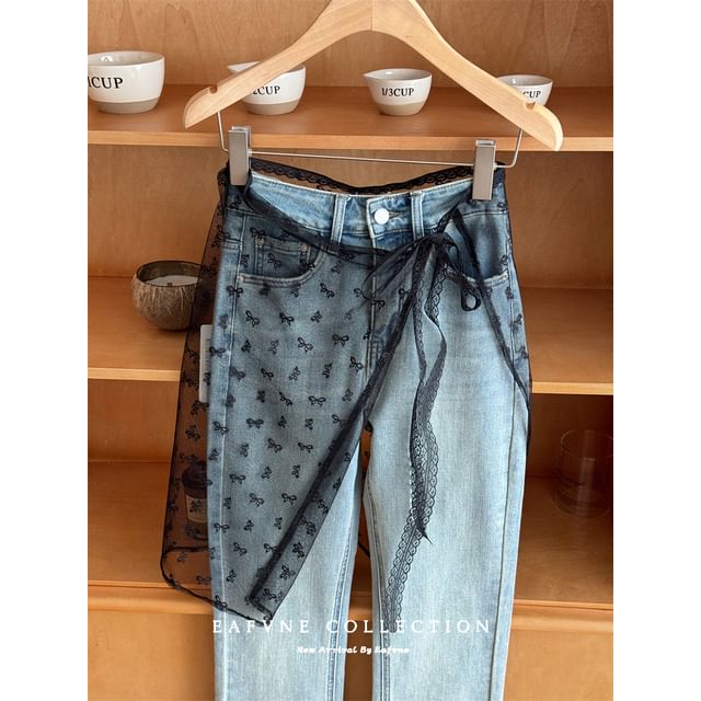 Decorative Lace Half Apron Skirt for Layering