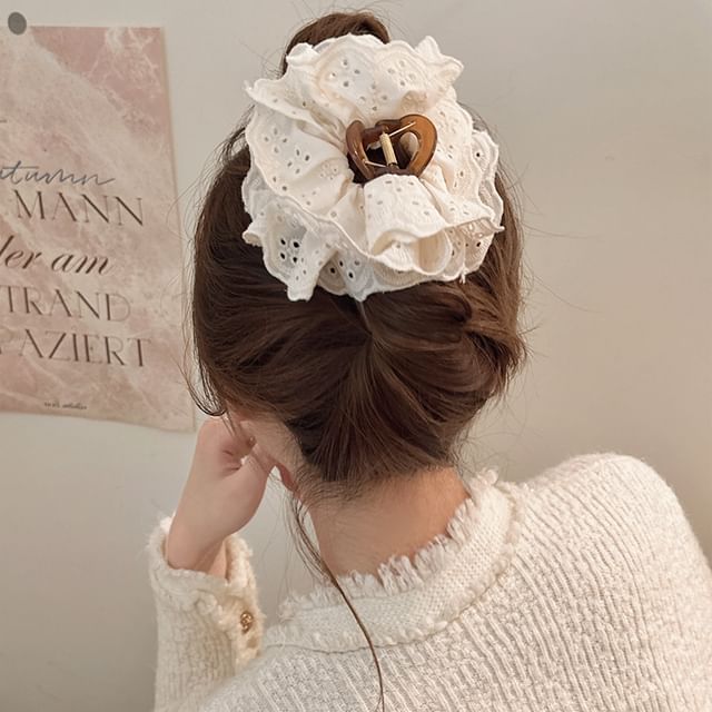 Plain Eyelet Lace Hair Claw