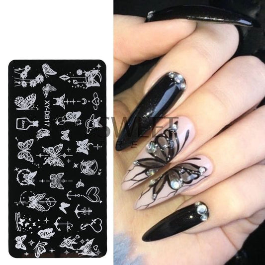 Patterned Nail Art Stencil