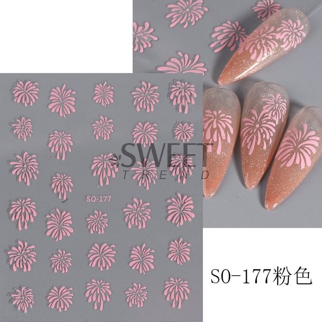 Firework Nail Art Sticker