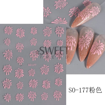 Firework Nail Art Sticker