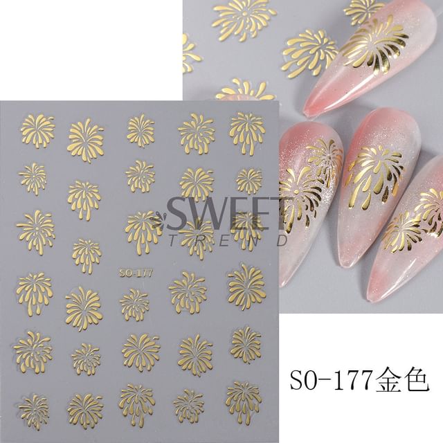 Firework Nail Art Sticker