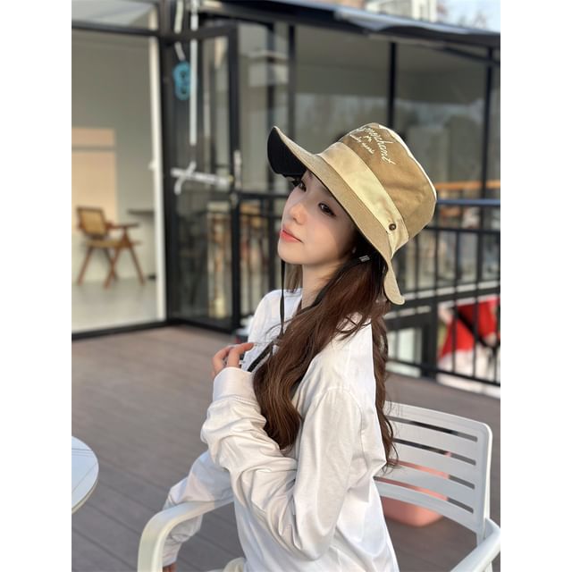 Embroidered Hat Letter Boonie