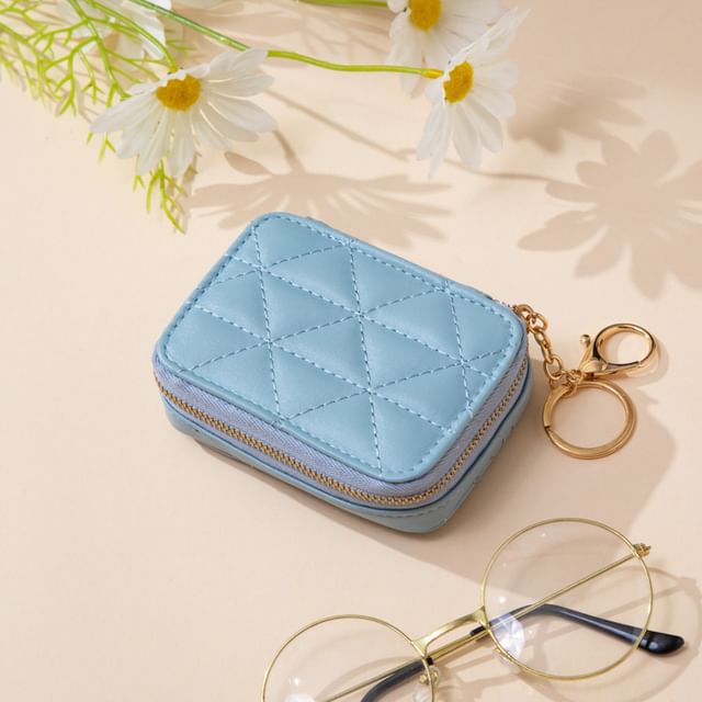 Mini Quilted Makeup Pouch