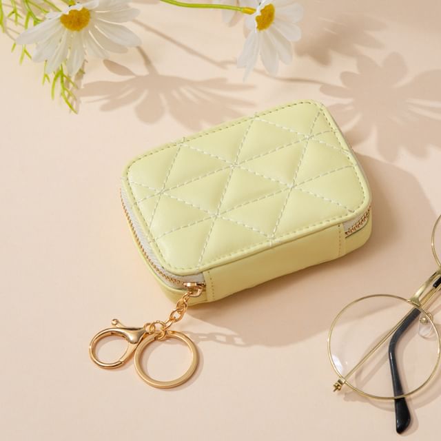 Mini Quilted Makeup Pouch