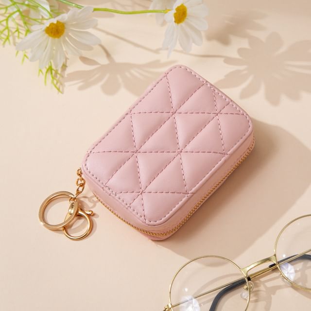 Mini Quilted Makeup Pouch