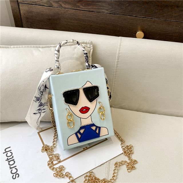 Print Crossbody Face Bag