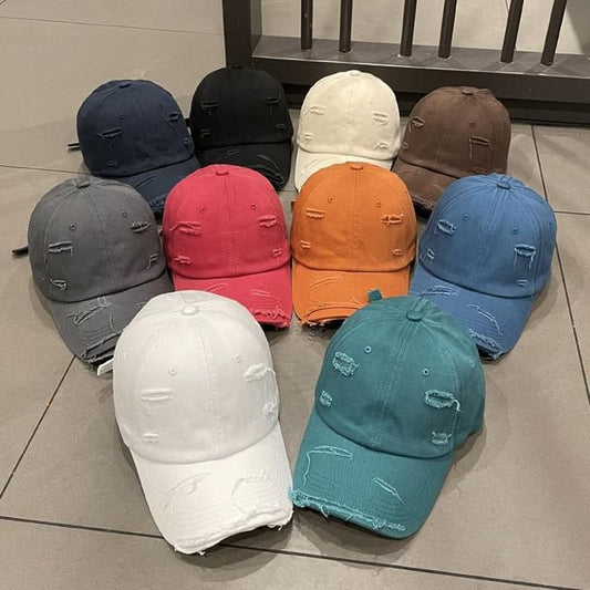 Cap Plain Distressed