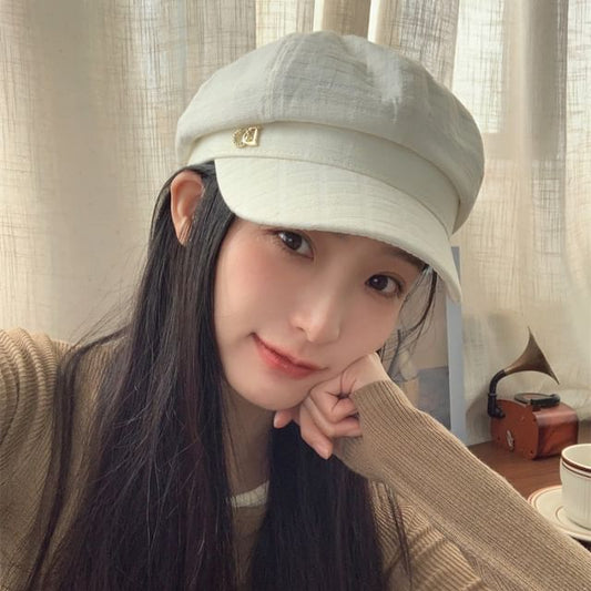 Plain Rhinestone Cap Newsboy Accent