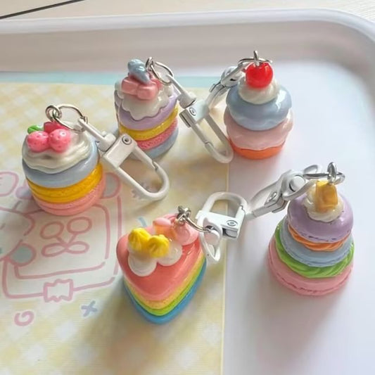 Cake Bag Charm Keyring (Various Designs) MK19794