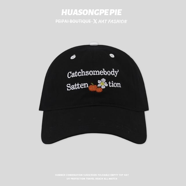 Cap Lettering Baseball Embroidered