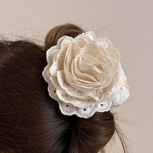 Floral Lace Hair Clamp