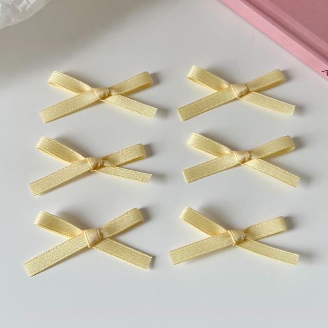 Set of 6: Ribbon Hair Clip