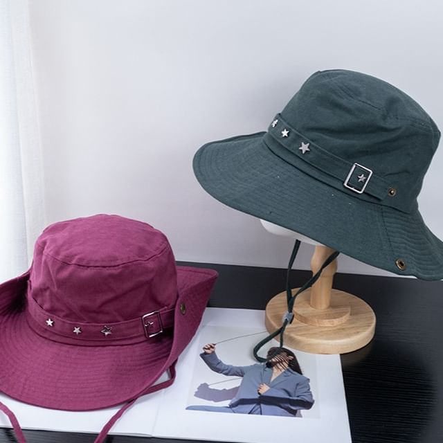 Plain Bucket Hat Buckled
