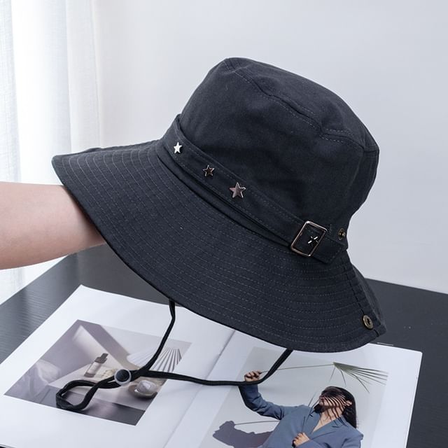 Plain Bucket Hat Buckled
