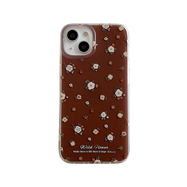 Floral Phone Case - 15 Pro Max / 15 Pro / 15 / 14 Pro Max / 14 Pro / 14 / 13 Pro Max / 13 Pro / 13 / 12 Pro Max / 12 Pro / 12 / 11