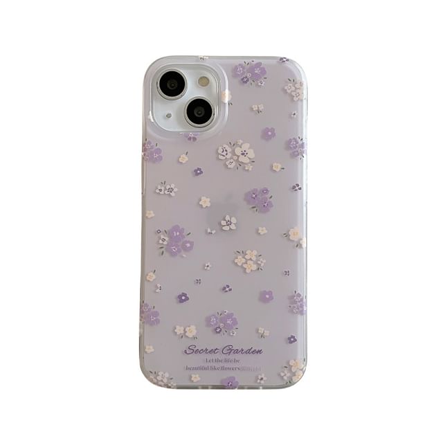 Floral Phone Case - 15 Pro Max / 15 Pro / 15 / 14 Pro Max / 14 Pro / 14 / 13 Pro Max / 13 Pro / 13 / 12 Pro Max / 12 Pro / 12 / 11