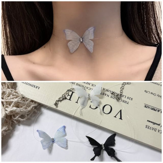Choker Butterfly Fabric