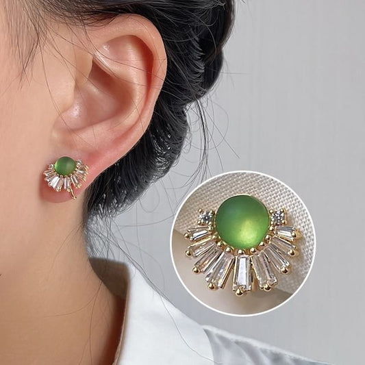 Ear Faux Alloy Rhinestone Cuff Gemstone