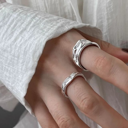 Irregular Alloy Open Ring