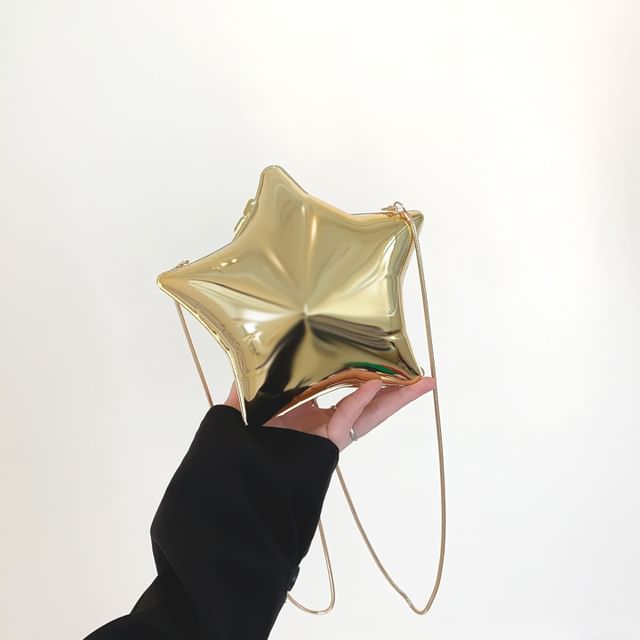 Chain Crossbody Strap Star Bag