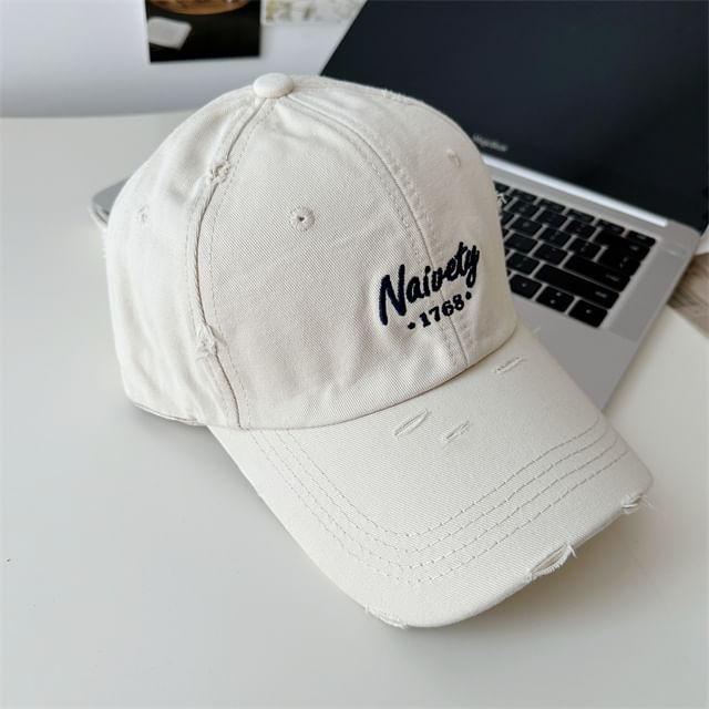 Embroidered Lettering Baseball Cap