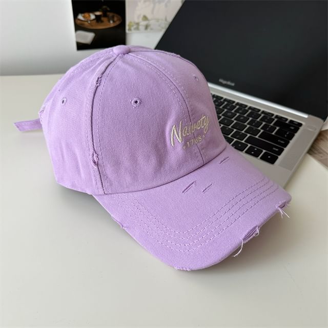 Embroidered Lettering Baseball Cap