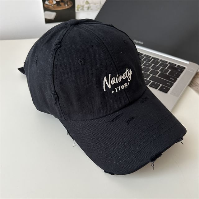 Embroidered Lettering Baseball Cap