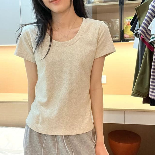 Tee Plain Short-Sleeve
