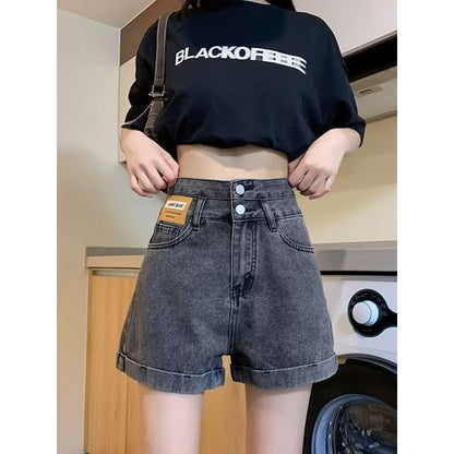 High Waist Denim Shorts