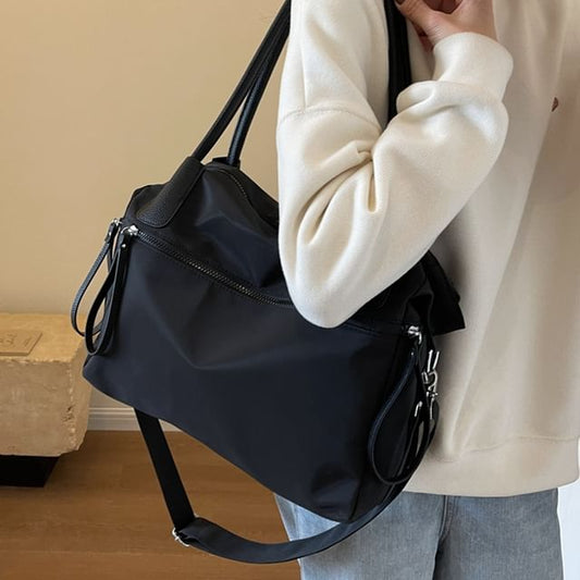 Plain Oxford Fabric Carryall Bag