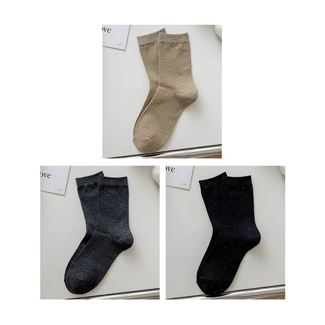 Ribbed Socks Set