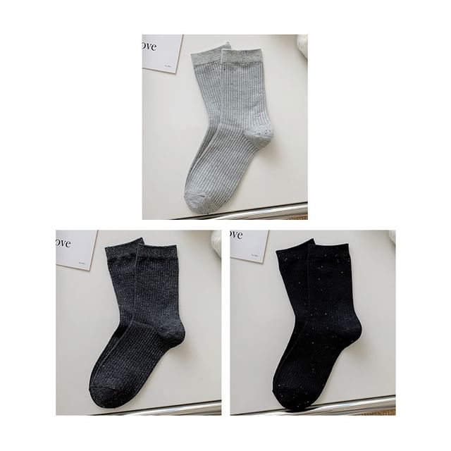 Ribbed Socks Set