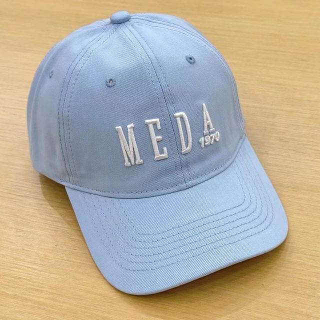 Lettering Cap Embroidered Baseball