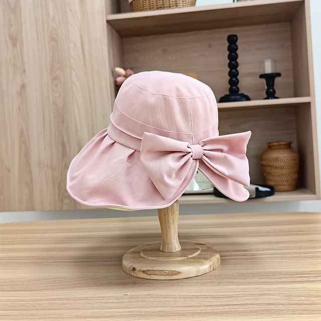 Bow Hat Plain Bucket