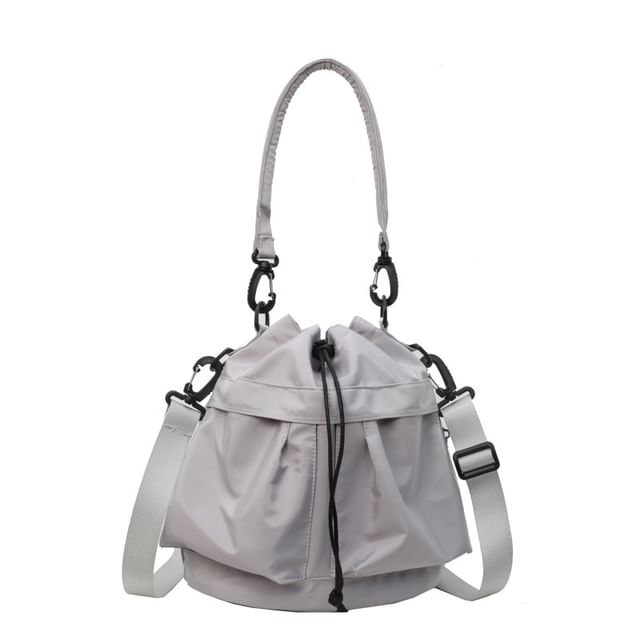 Multi-Pocket Drawstring Bucket Bag