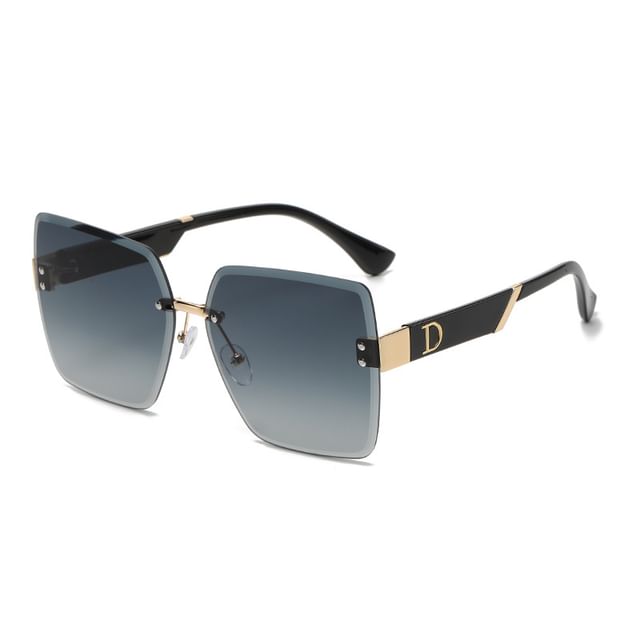 Frameless Gradient Sunglasses Square