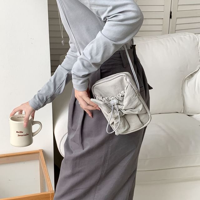 Crossbody Nylon Bow Bag