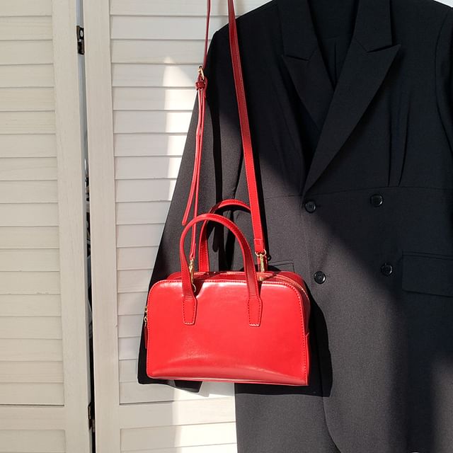 Faux Bag Leather Boston