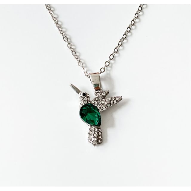 Bird Rhinestone Necklace