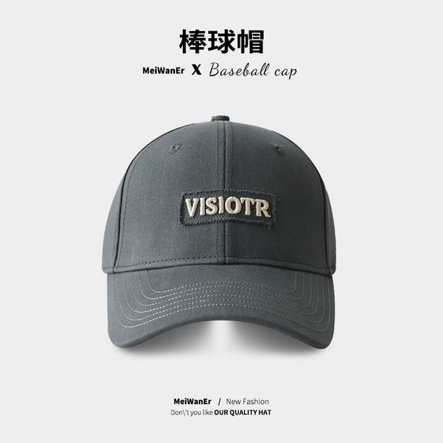 Embroidered Lettering Cap Baseball