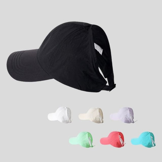 Plain Top Baseball Cap Open