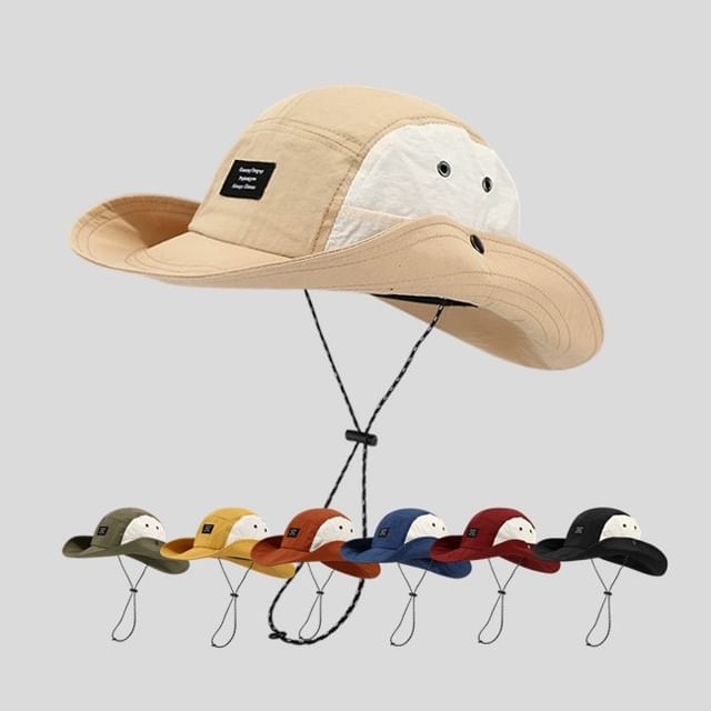 Two Tone Hat Applique Bucket