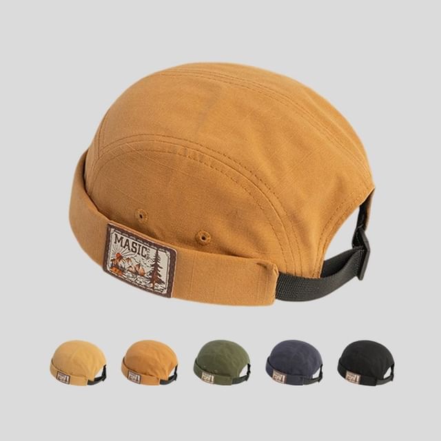 Brimless Applique Hat