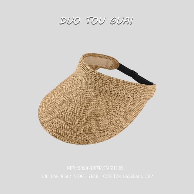 Sun Woven Straw Visor