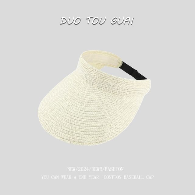 Sun Woven Straw Visor