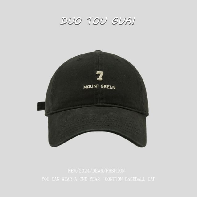 Number Cap Baseball Embroidered