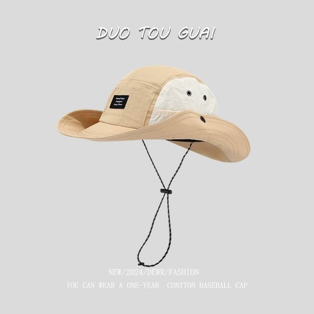 Two Tone Hat Applique Bucket