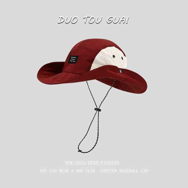 Two Tone Hat Applique Bucket