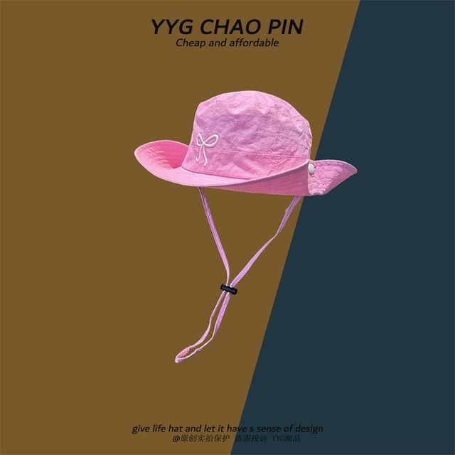 Bow Hat Boonie Embroidered